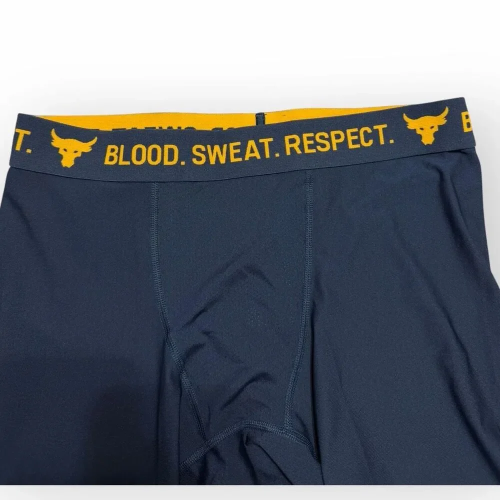 Under Armour x Project Rock HeatGear Compression Shorts Mens size M 1353900-408